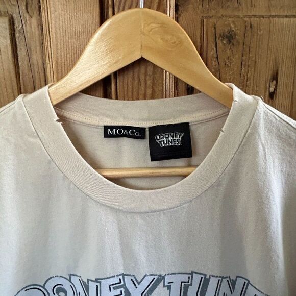 Mo & Co Looney Tunes XS Graphic‎ Tee Shirt Tweety Bugs Bunny Sylvester Daffy - Picture 5 of 12